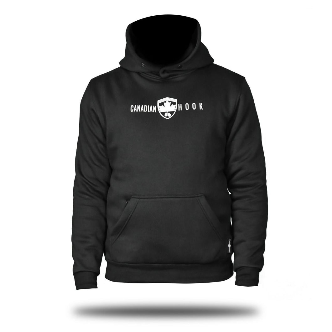 CANADIAN HOOK HOODIE - BLACK