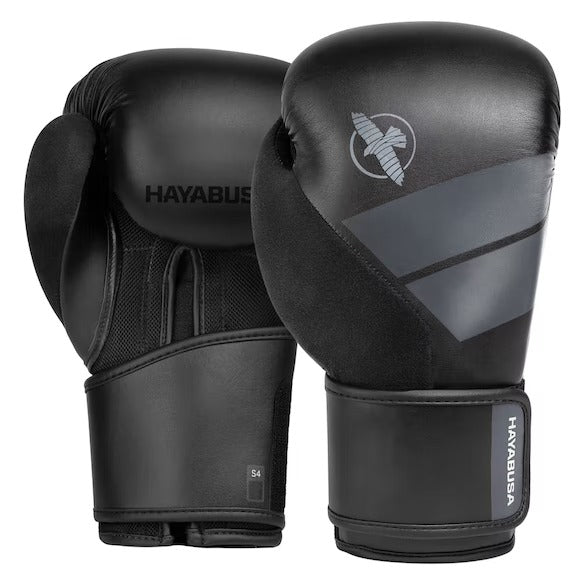 Hayabusa S4 Boxing Gloves - BLACK