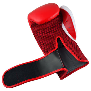 ADIDAS HYBRID 150 TRAINING GLOVES 12oz - Red/White