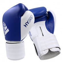 Load image into Gallery viewer, ADIDAS HYBRID 200 LEATHER BOXING GLOVES - 12oz (BLUE/WHITE)
