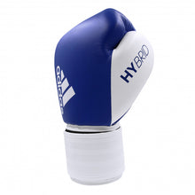 Load image into Gallery viewer, ADIDAS HYBRID 200 LEATHER BOXING GLOVES - 12oz (BLUE/WHITE)
