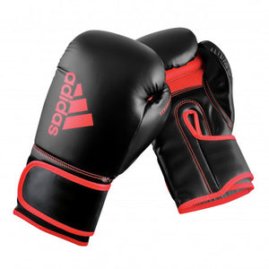 ADIDAS HYBRID 80 TRAINING GLOVES 12oz - Black/Red