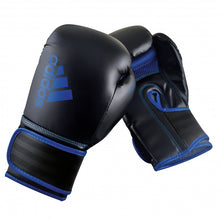 Load image into Gallery viewer, ADIDAS HYBRID 80 TRAINING GLOVES 12oz - Black/Blue
