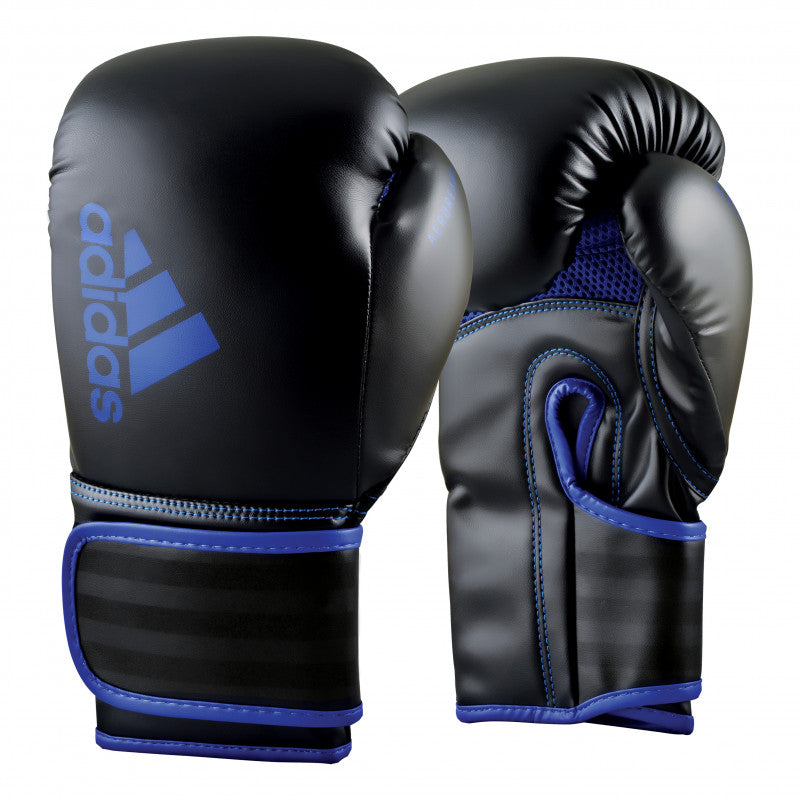 ADIDAS HYBRID 80 TRAINING GLOVES 12oz - Black/Blue