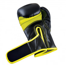 Load image into Gallery viewer, ADIDAS HYBRID 80 TRAINING GLOVES 12oz - Black/Yellow
