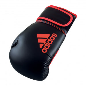 ADIDAS HYBRID 80 TRAINING GLOVES 12oz - Black/Red