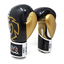 Load image into Gallery viewer, RIVAL RB7 FITNESS PLUS BAG GLOVES - BLACK/GOLD
