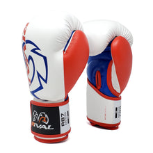 Load image into Gallery viewer, RIVAL RB7 FITNESS PLUS BAG GLOVES - WHITE/RED/BLUE
